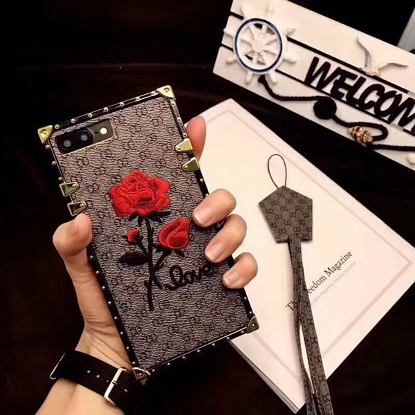 Gucci Rose embroidery Case For iphone x/iphone6/6plus/7/7plus/8/8plus ...