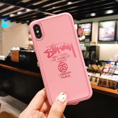 Stussy PU Leather Phone Case For iPhone XS iPhone 6 7 8 Plus Xr X Xs ...