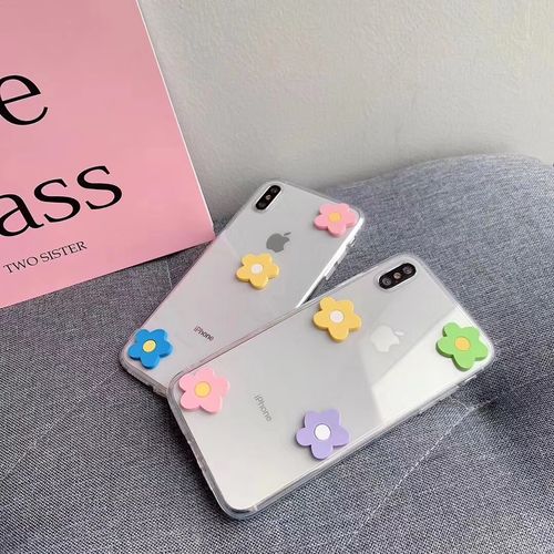 Korea three-dimensional small flower transparent phone case | Yescase Store