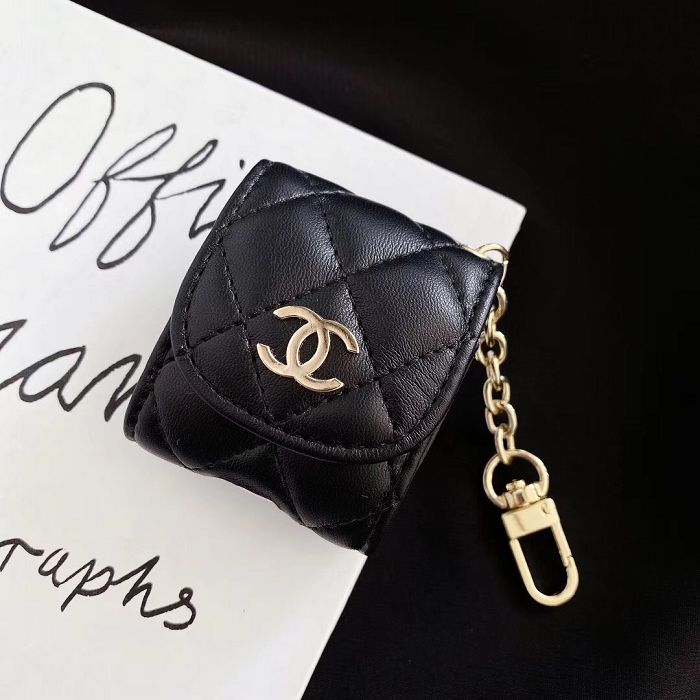 Leather Chanel Airpods 1 / 2 / Pro Case Cover | Yescase Store