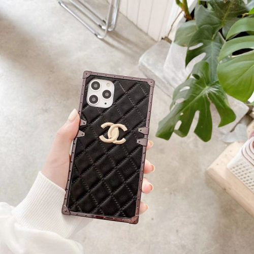 leather iphone 12 pro cases cover chanel cover | Yescase Store