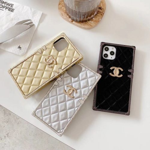 leather iphone 12 pro cases cover chanel cover | Yescase Store